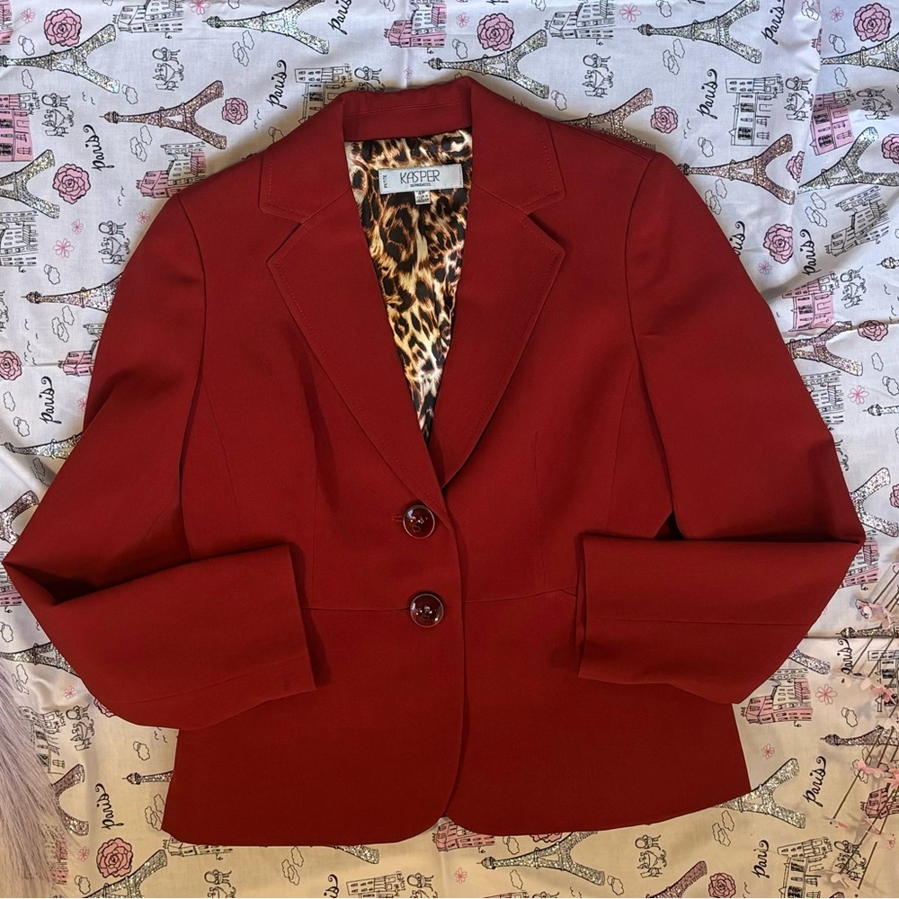 Kasper Red Blazer